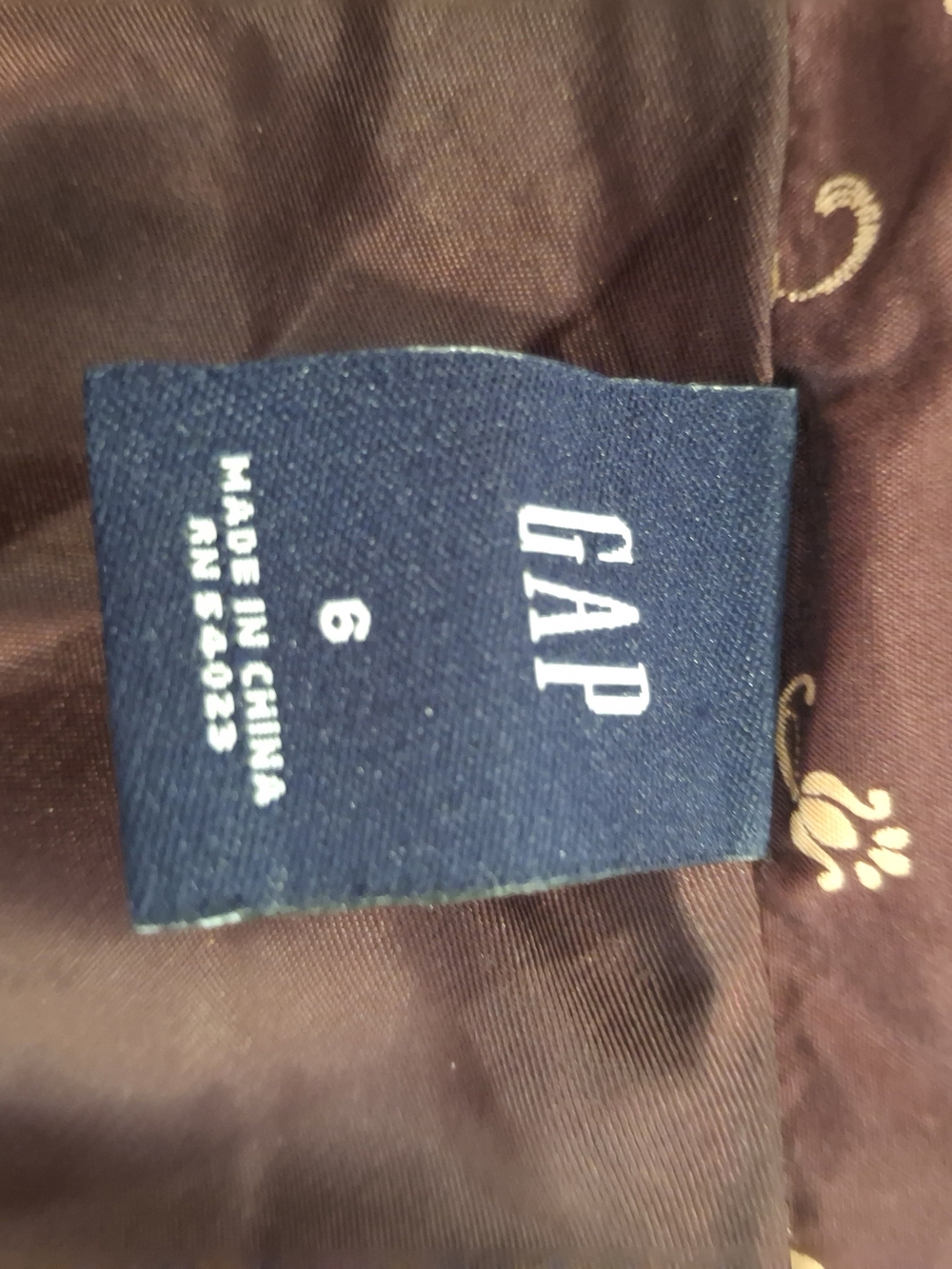 Vintage GAP Plum Floral Midi Skirt Silk Y2K - Picture 4 of 5